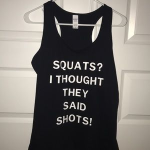 Graphic work out tank top